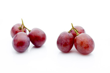 Grape on the white background. Fresh  berry.