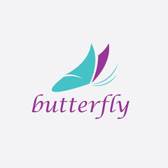Fototapeta premium abstract cute butterfly vector design template