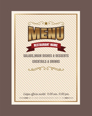 Restaurant Food menu on chalkboard vector format eps10