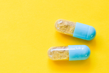 Medical background with pills ,close up