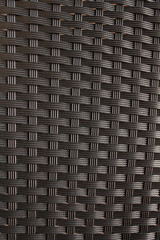 Detail of the pattern in rattan furniture