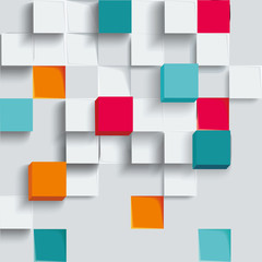 Fototapeta na wymiar Modern infographics squares template for business design.