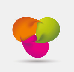 Modern design from spiral banners.