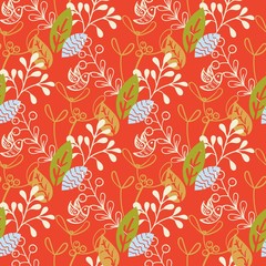  Floral Christmas Background.