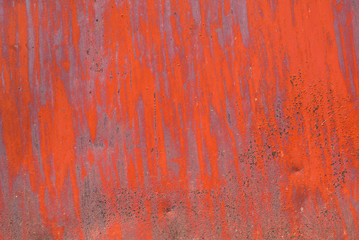 surface of rusty iron with remnants of old paint texture background