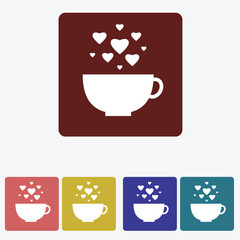 Coffee cup icon vector illustration