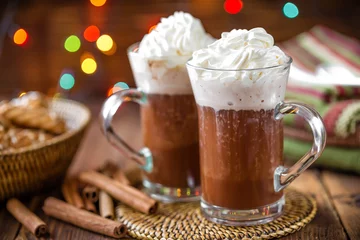 Rolgordijnen Chocolade hot chocolate