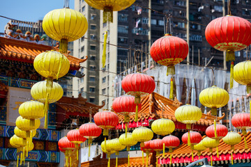 Lanterns at Chinese temple
