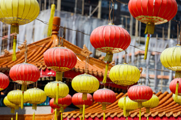 Lanterns at Chinese temple