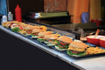 Burger & Chips street vendor