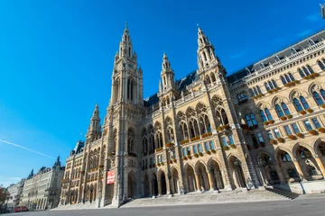 Fotobehang The City Hall of Vienna, Austria © theyok