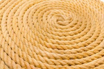 Close up of rope arranged as background