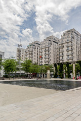 Place Lazare Goujon, Quartier des Gratte-ciel à Villeurbanne