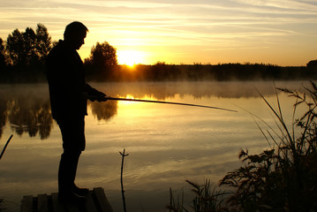 Fishing in the morning