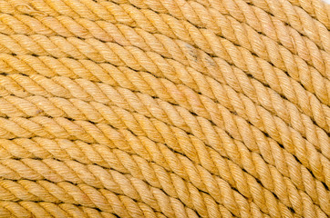 Close up of rope arranged as background