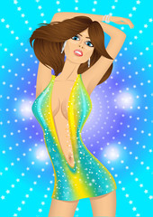 fashion expressive sexy dancing queen