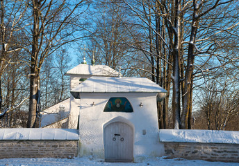 Old fortress since 14 century located in Izborsk, Pskov region, Russia