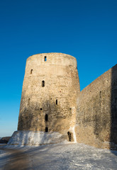 Fototapeta na wymiar Old fortress since 14 century located in Izborsk, Pskov region, Russia