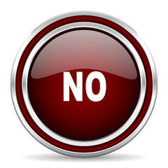 no red glossy web icon