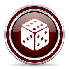 game red glossy web icon