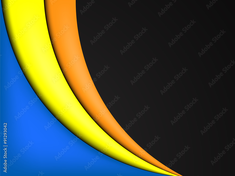 Poster abstract vector background with colored waves