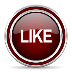 share red glossy web icon