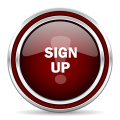 share red glossy web icon