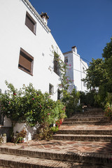 Calles del municipio rural de Genalguacil en la provincia de Málaga, Andalucía