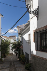 Calles del municipio rural de Genalguacil en la provincia de Málaga, Andalucía