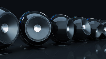 sphere speaker 3D
