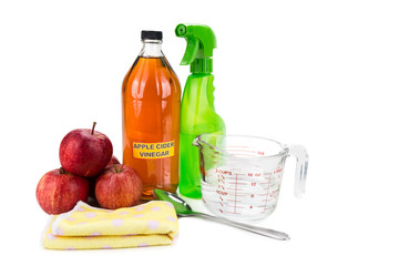 Apple cider vinegar, effective natural solution for house cleaning, personal and pets care