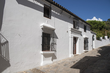 Calles del municipio andaluz de Genalguacil en la provincia de Málaga