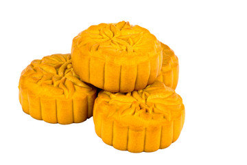 Mooncakes on White Background
