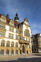 Fototapeta na wymiar Town hall of Werdau, Germany