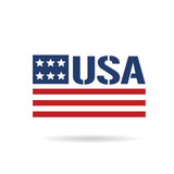 "USA star flag logo design elements" Stock image and royalty-free