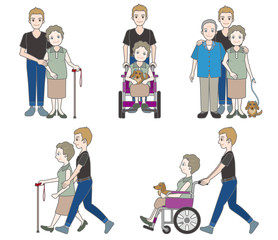 おばあさんと家族