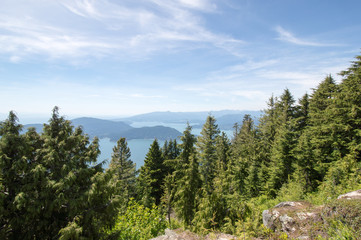 Fototapeta na wymiar Eagle Bluff trail Cypress Vancouver