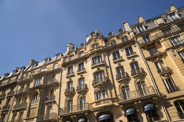 ancient stone building in Paris, France
