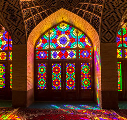 Fototapeta na wymiar Nasir Al-Mulk Mosque design