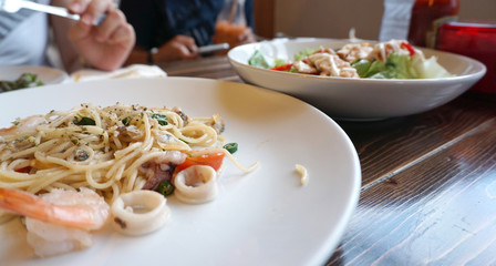 Seafood spaghetti