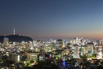 Fotobehang Twilight over Seoul © jakartatravel