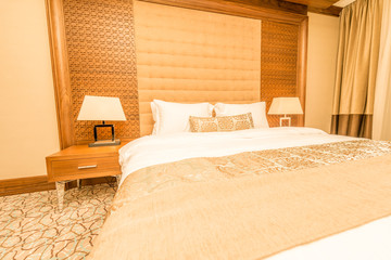 Hotel room with modern interior