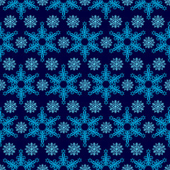 Pattern from snowflakes