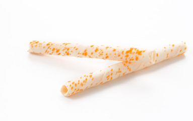 wafer stick on white background