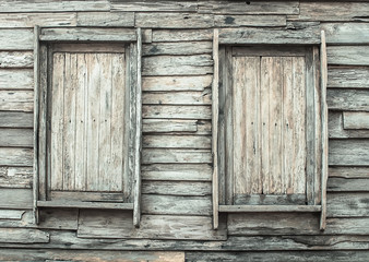 Antique wooden doors for background vintage