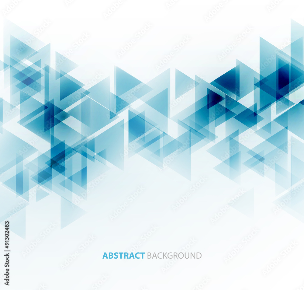 Poster abstract polygonal triangles poster.
