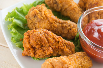 fried crispy chicken