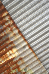 New and old rusty galvanized zinc. texture background
