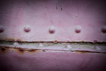 Metal background of old steam locomotive