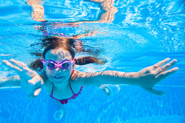 girl in pool